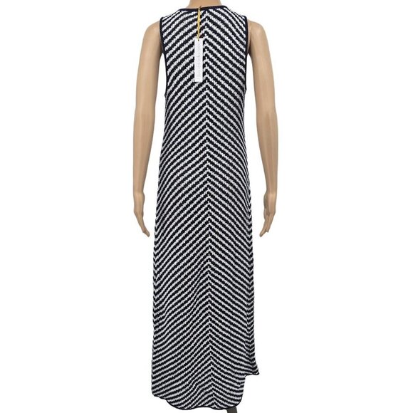 House of Harlow 1960 Navy/White Sleevless Maxi Dress, Women's Large - Picture 4 of 13